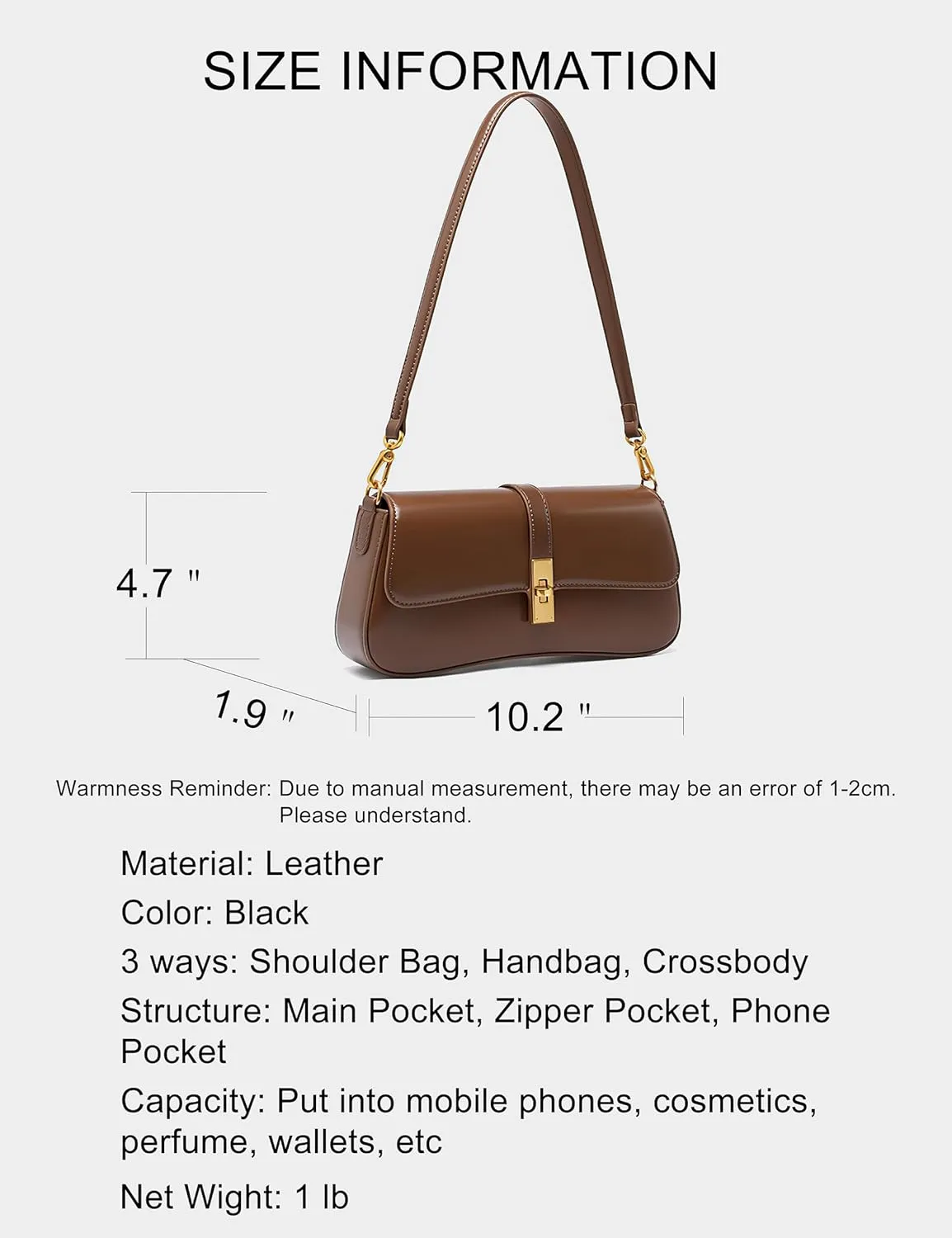 caqilore Genuine Leather Crossbody Bags for Women Shoulder Bag Women's Crossbody Handbags Leather Purses