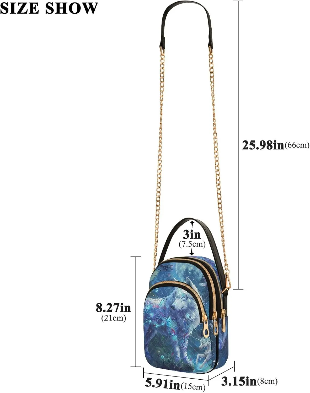 Cartoon Cat Star Cute Shoulder Bags for Women Chain Bags with Leather Handle