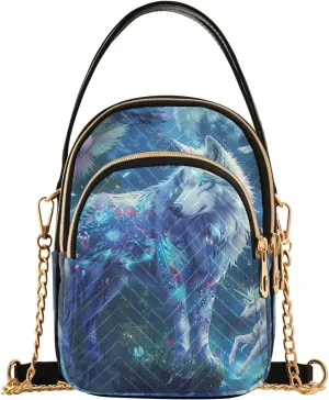 Cartoon Cat Star Cute Shoulder Bags for Women Chain Bags with Leather Handle