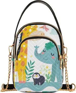Cartoon Cat Star Cute Shoulder Bags for Women Chain Bags with Leather Handle
