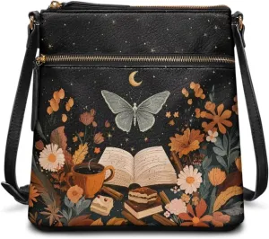 Casual Crossbody Bags for Women PU Shoulder Purse Bag Lightweight Messenger Bag with Zipper for Travel Shopping