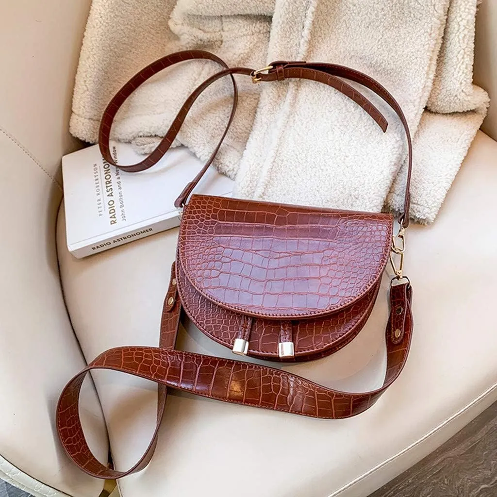 Casual Messenger Wild Shoulder Simple Fashion Satchel 2025 Bag Plush Bag over Shoulder Bags (Brown, One Size)