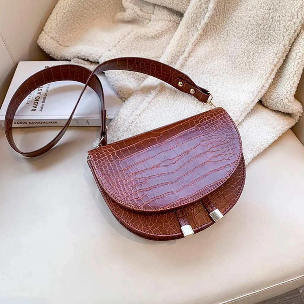 Casual Messenger Wild Shoulder Simple Fashion Satchel 2025 Bag Plush Bag over Shoulder Bags (Brown, One Size)