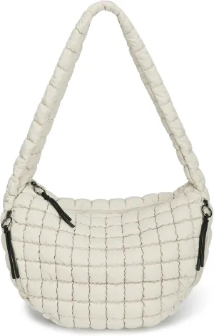 CATMICOO Puffer Tote Bag for Women: Carryall Puff Shoulder Bag for Travel - Lightweight Quilted Bag for Gym