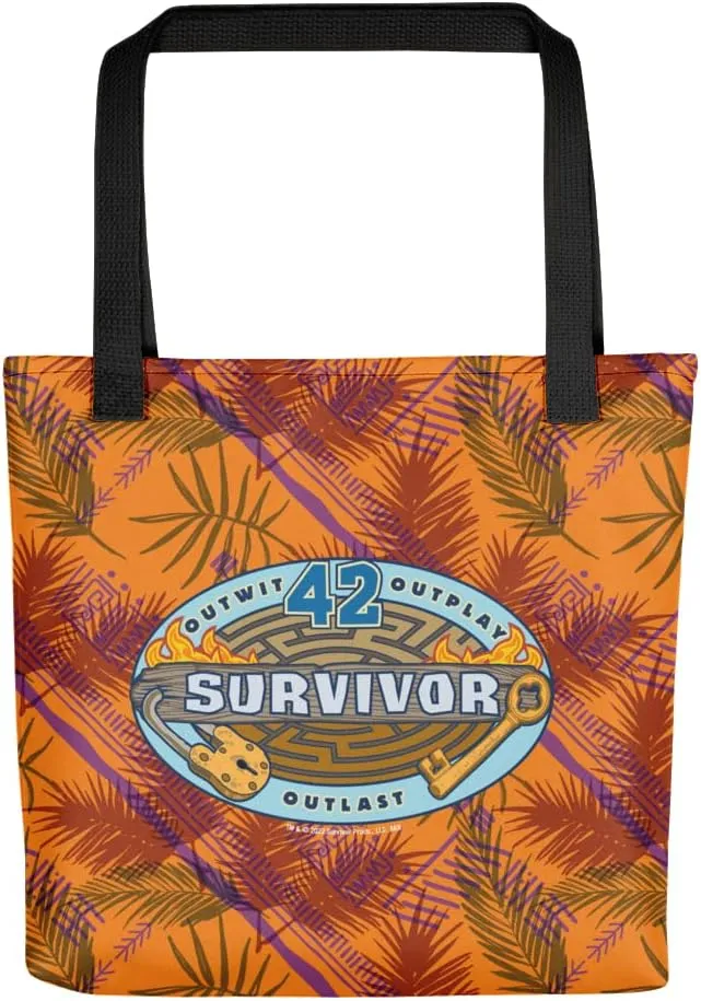 CBS Survivor Season 42 Tribal Print Premium Tote Bag