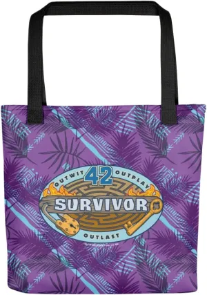 CBS Survivor Season 42 Tribal Print Premium Tote Bag