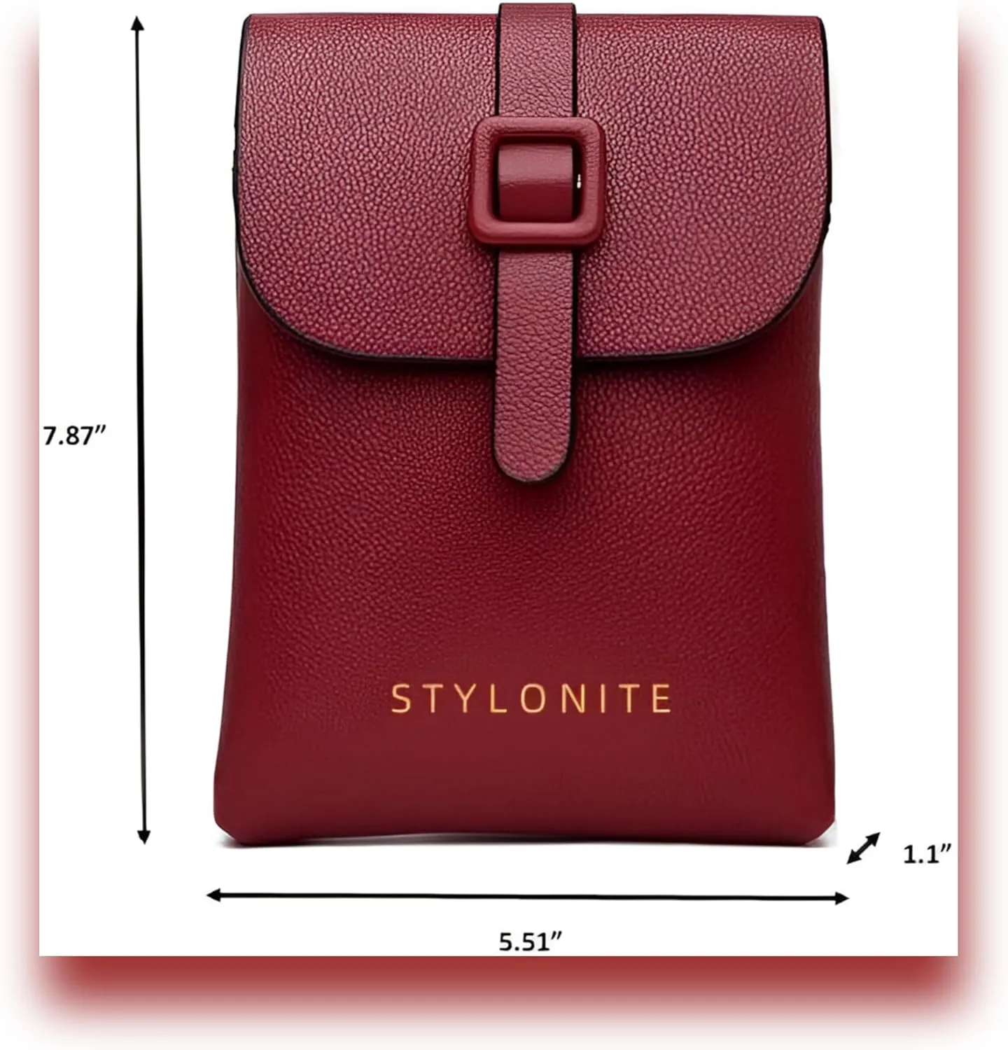 Cell Phone Purse Small Crossbody Bags for Women Vegan Faux Leather Wallet Purse