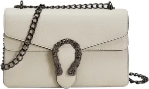 Chain Crossbody Bags Purses for Women Trendy,Fashion Evening Bags Satchel Handbags,Cute Vegan Shoulder Bag