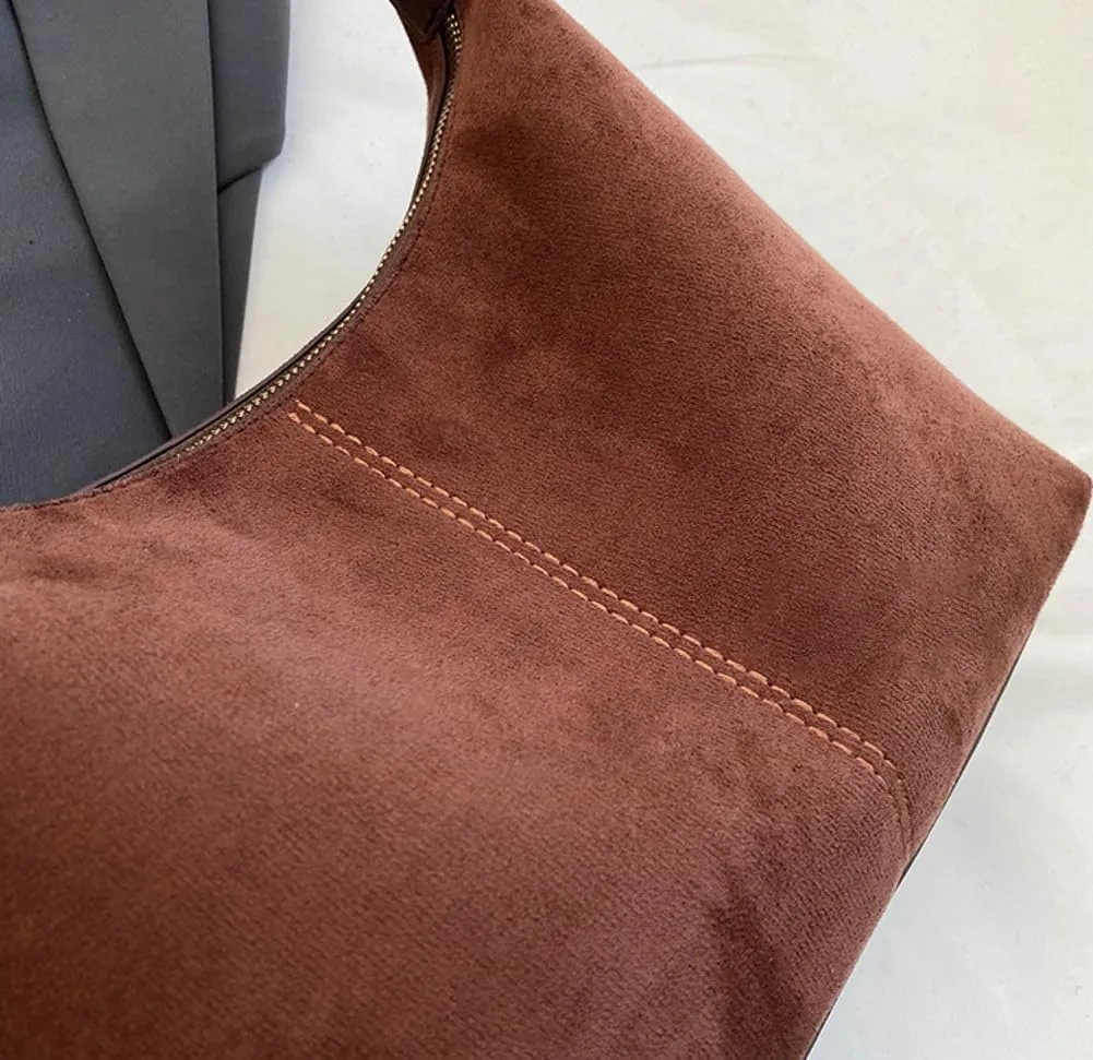 Chic Hobo Bags for Women Suede Sling Bags for Women Slouchy Shoulder Bag Crossbody Purses Handbags for Everyday Wear