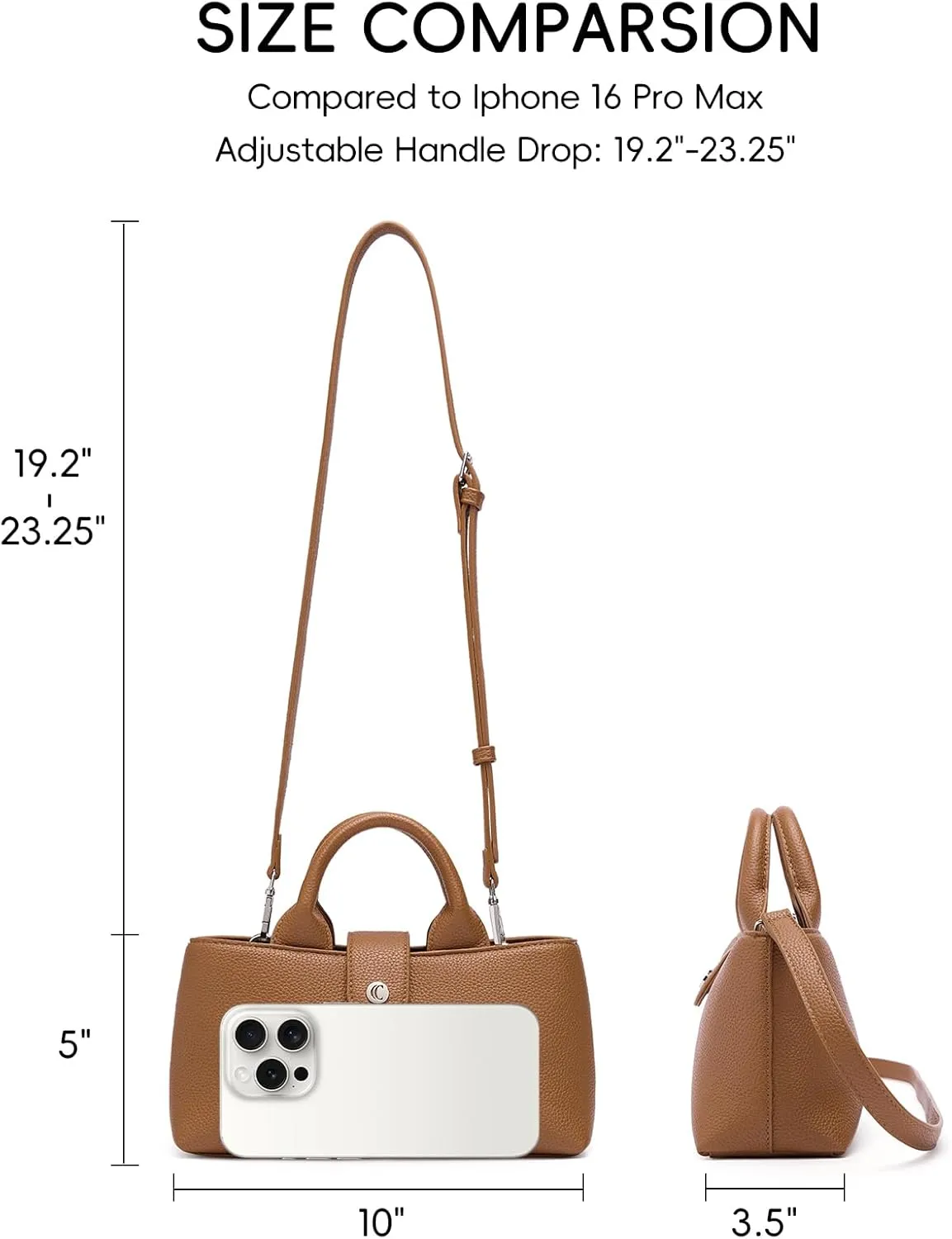 CLUCI Crossbody Bags for Women, Cross Body Bag Handbag, Crossbody Purse for Women, Leather Shoulder Bag with Adjustable Strap