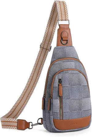 CLUCI Crossbody Bags for Women - Sling Backpack Travel Bag in Leather