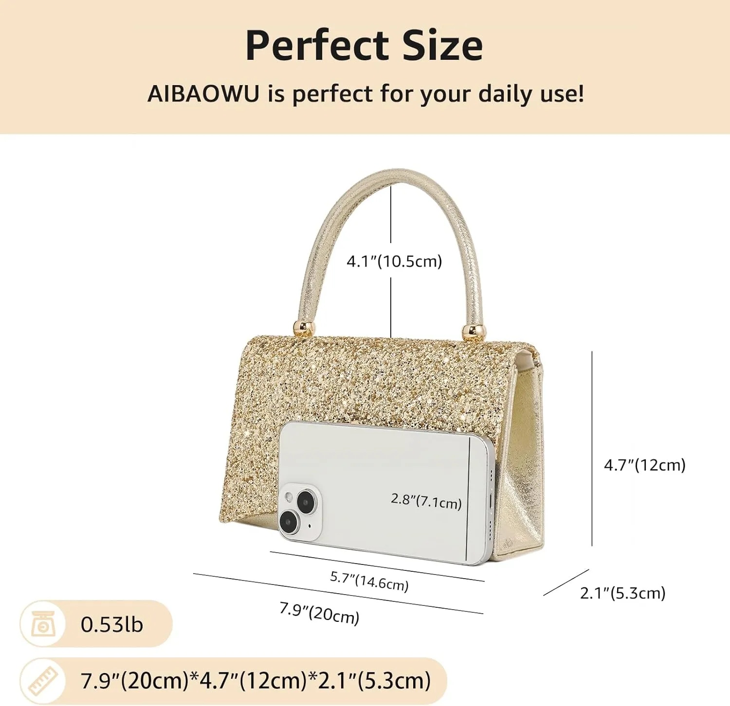 Clutch Purse for Women Small Sequin Purses Gold Evening Bag for Wedding Handbag for Party Clutch Cocktail Bags