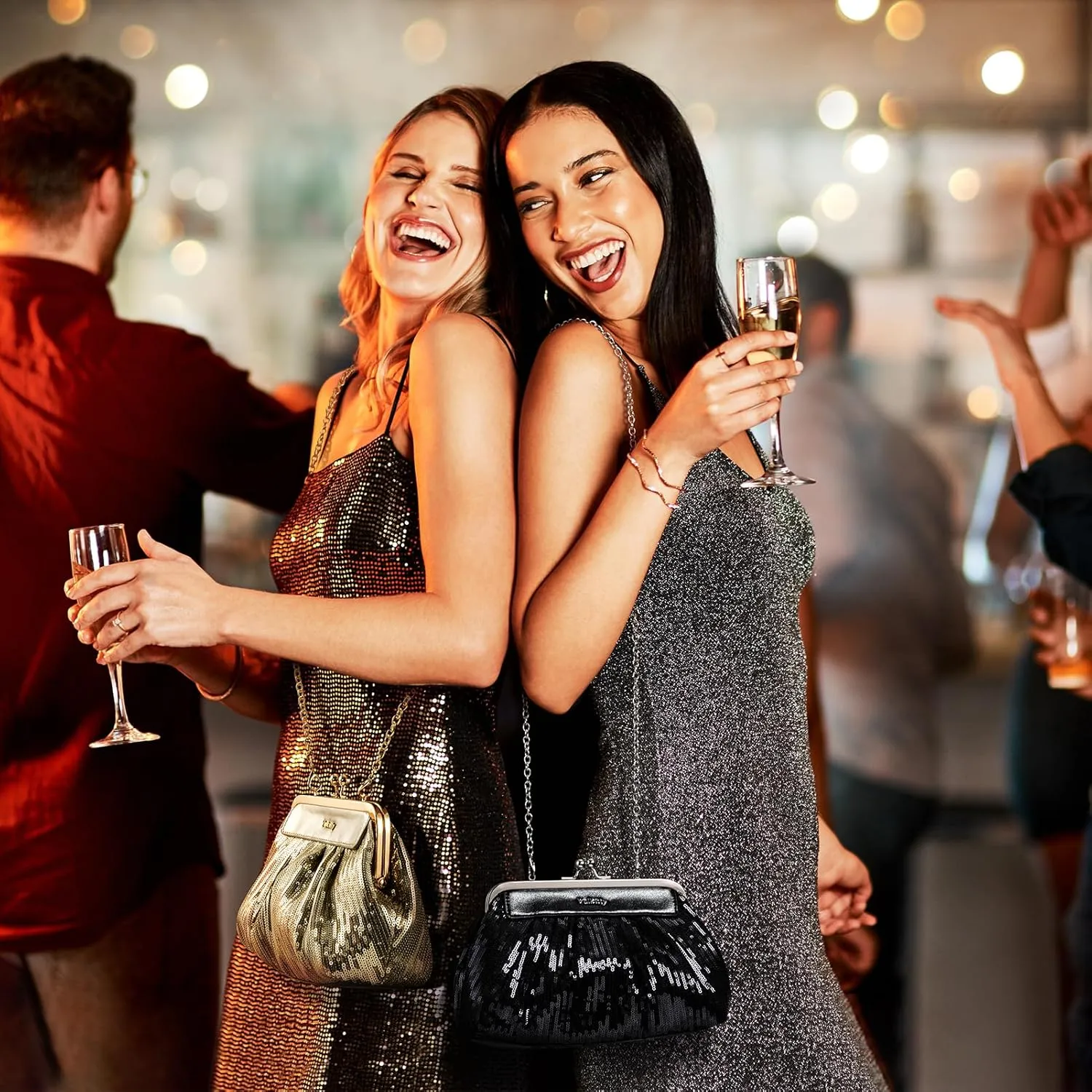 Clutch Purse Luxury Evening Handbag Crossbody Bag, Detachable Strap, Evening Purses for Weddings, Banquets & Parties