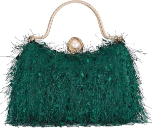 Clutch Purses for Women Handbags Shiny Sequin Wedding Silver Cross Body Purses with Chain,Wedding Prom Party Club