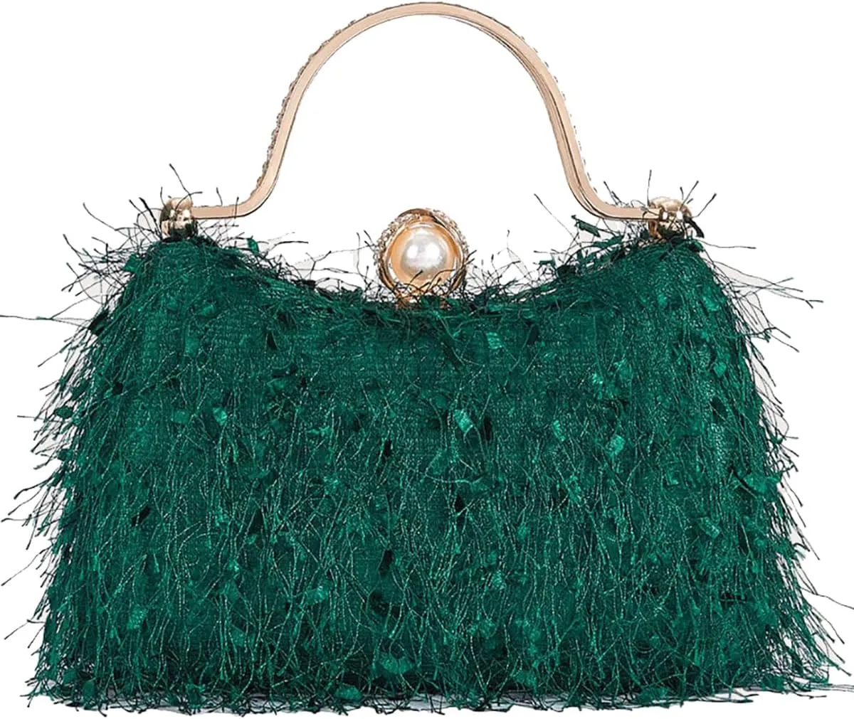 Clutch Purses for Women Handbags Shiny Sequin Wedding Silver Cross Body Purses with Chain,Wedding Prom Party Club