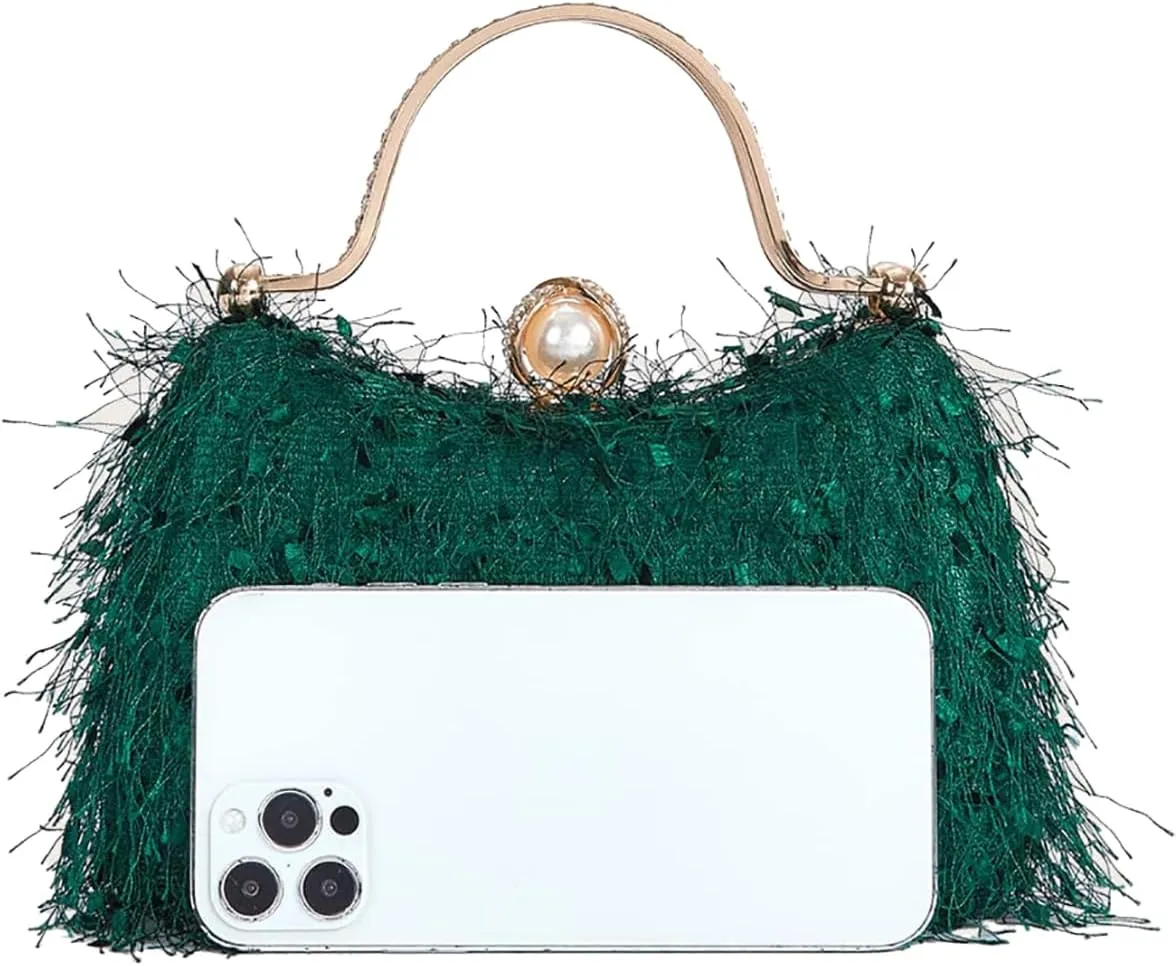 Clutch Purses for Women Handbags Shiny Sequin Wedding Silver Cross Body Purses with Chain,Wedding Prom Party Club