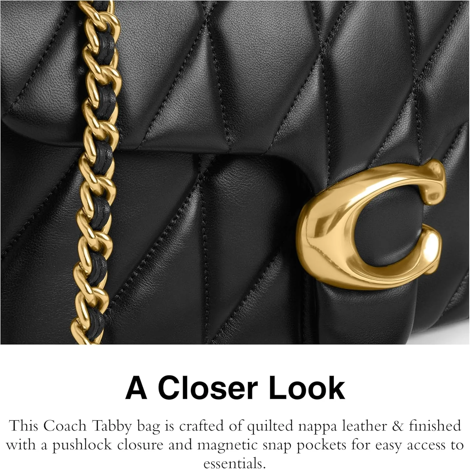 Coach Tabby Shoulder Bag 26 With Quilting