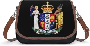 Coat of Arms of New Zealand Crossbody Bags for Women Shoulder Bag Flap Handbags Leather Cross Body Purse