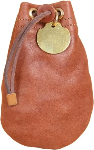 Col. Littleton Full-Grain Leather Possibles Pouch | Handcrafted in Lynnville, TN USA | Small/Brown