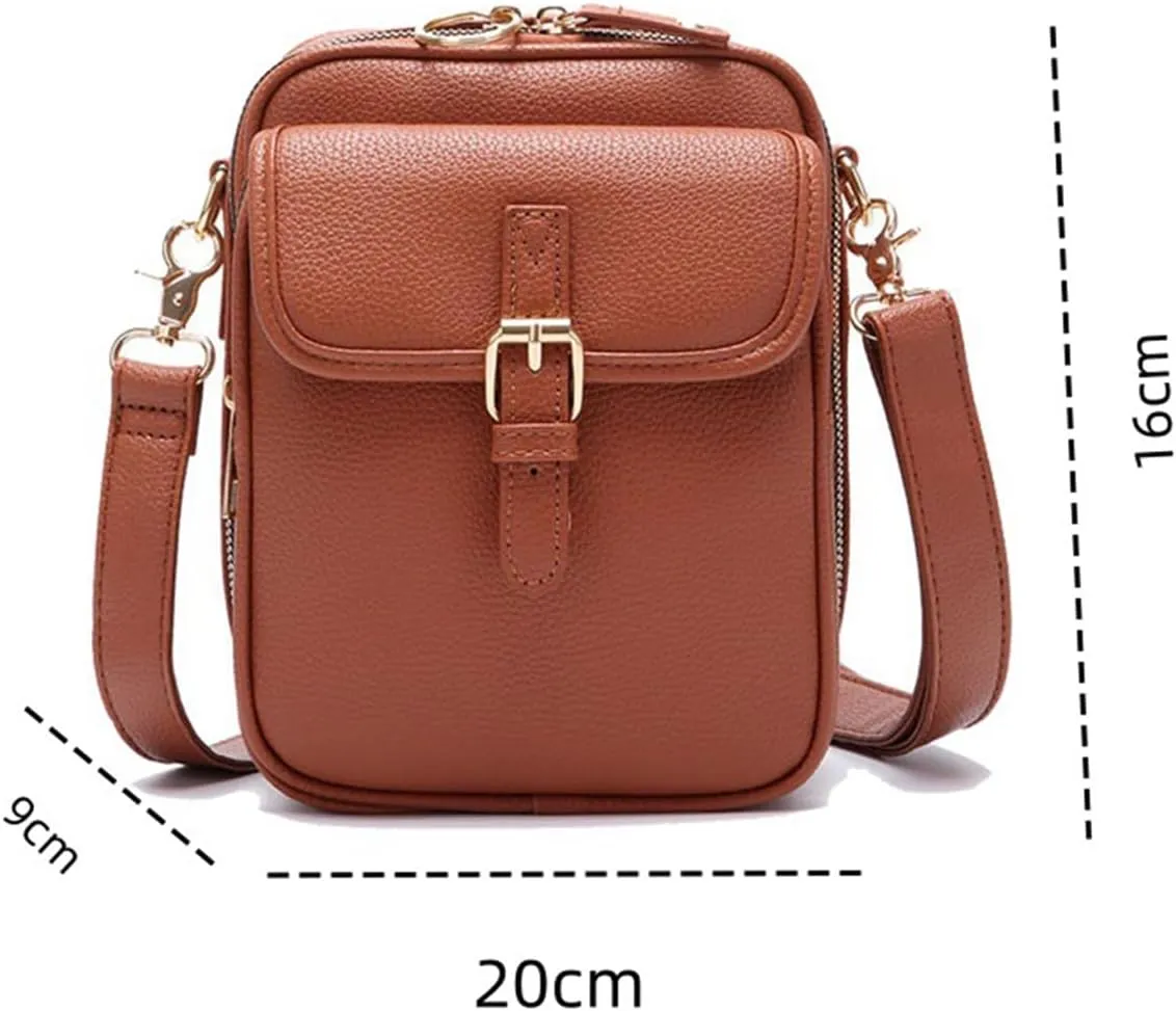 Collaborate Crossbody Leather Bag, Urvashi Crossbody Bag for Women, Comebybuy Purse Vintage Mini Messenger Bag