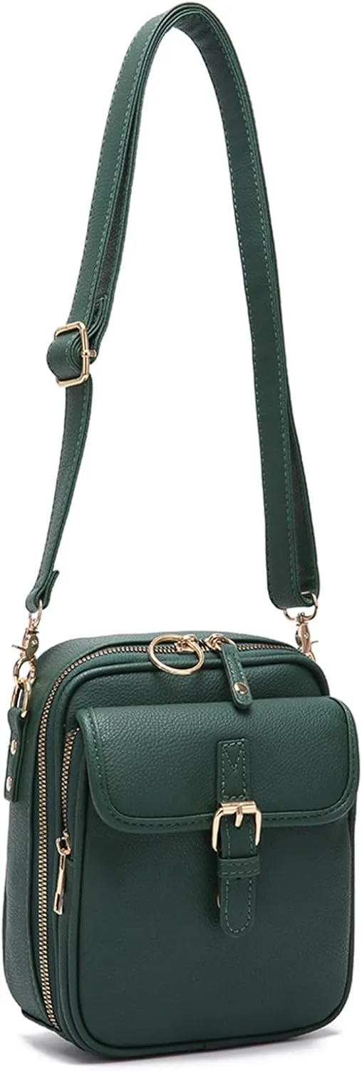 Collaborate Crossbody Leather Bag, Urvashi Crossbody Bag, with 7 Cards Slots Bring Leisure Luxury for Women