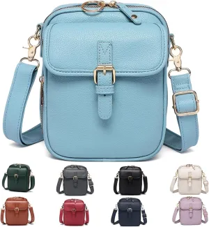 Collaboraten 1 Crossbody Leather Bag, Small Leather Crossbody Bags for Women with Slots Rfid