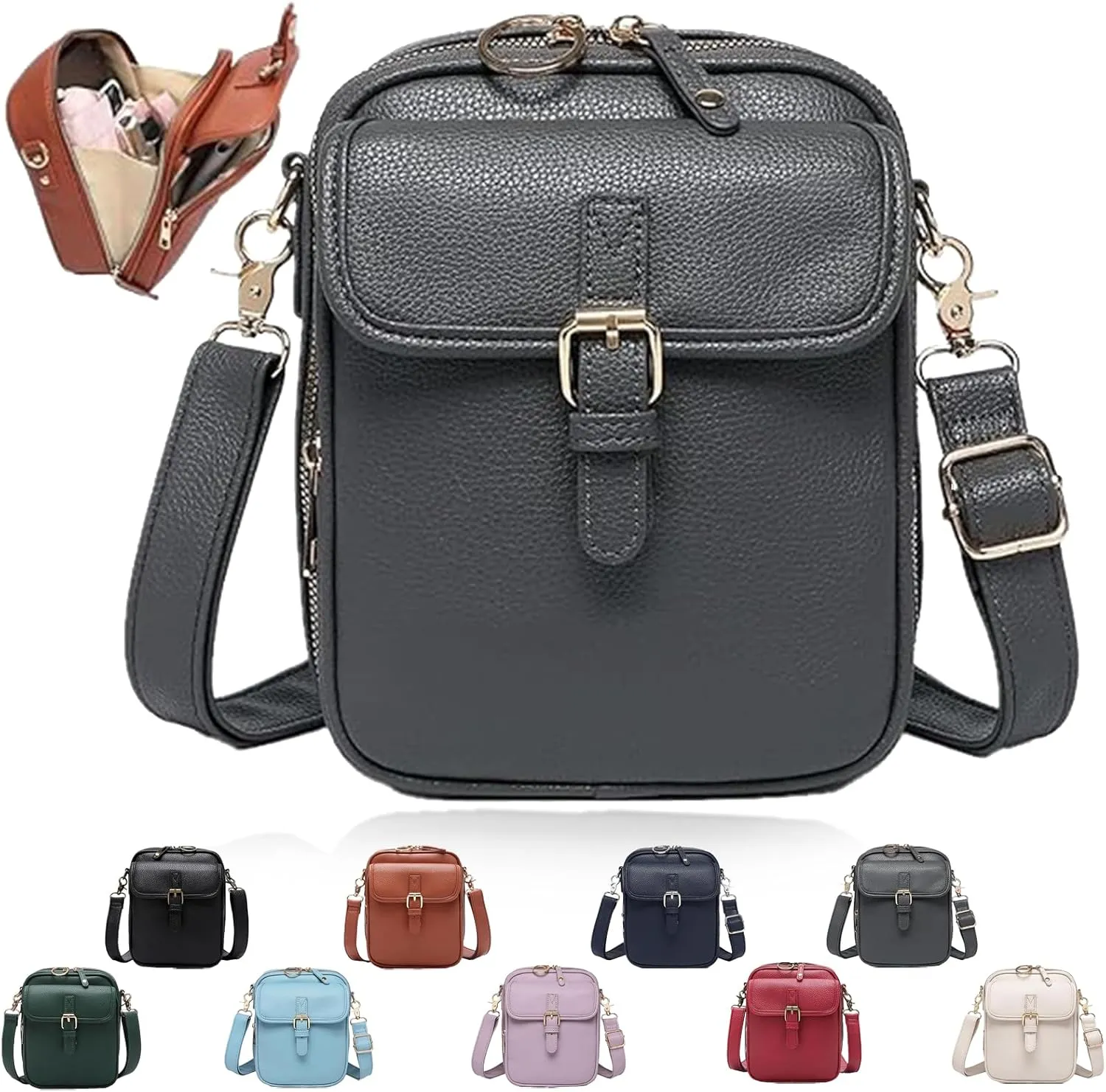 Collaboraten1 Crossbody Leather Bag, Collaborateam Urvashi Collaboration Tojoyride Anti Theft Shoulder Bags