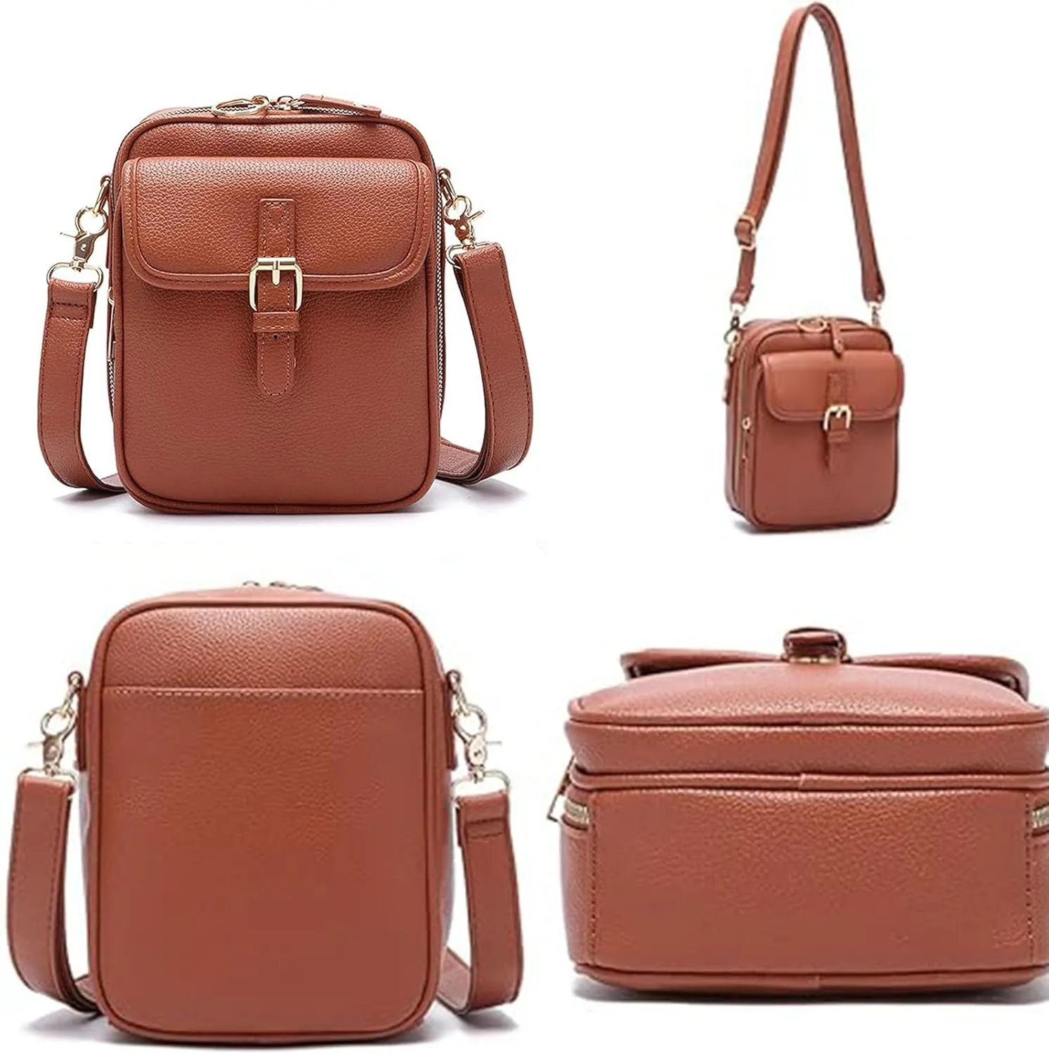 Collaboraten1 Crossbody Leather Bag, Collaborateam Urvashi Crossbody Leather Bag