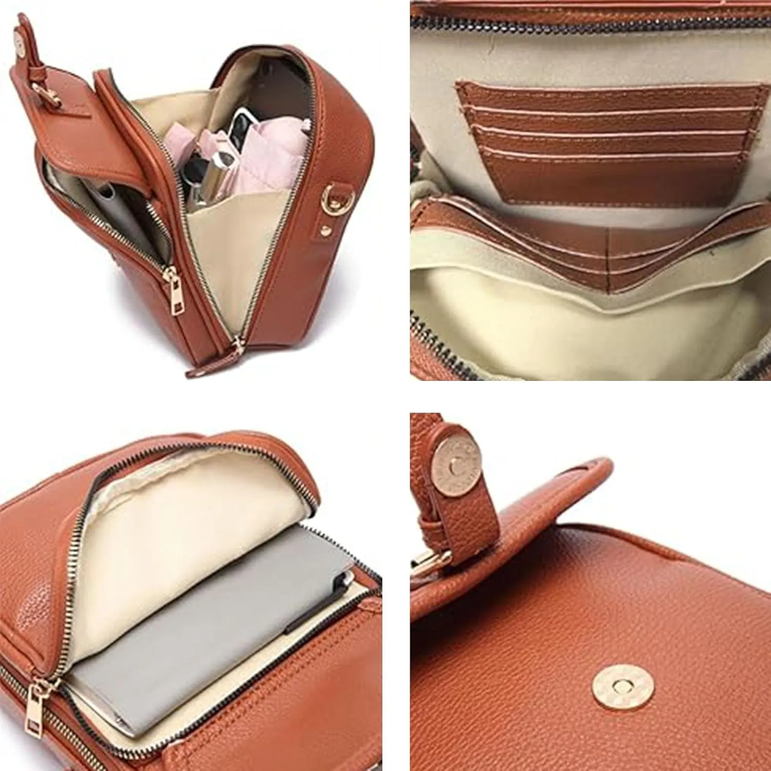 Collaboraten1 Crossbody Leather Bag, Collaborateam Urvashi Crossbody Leather Bag