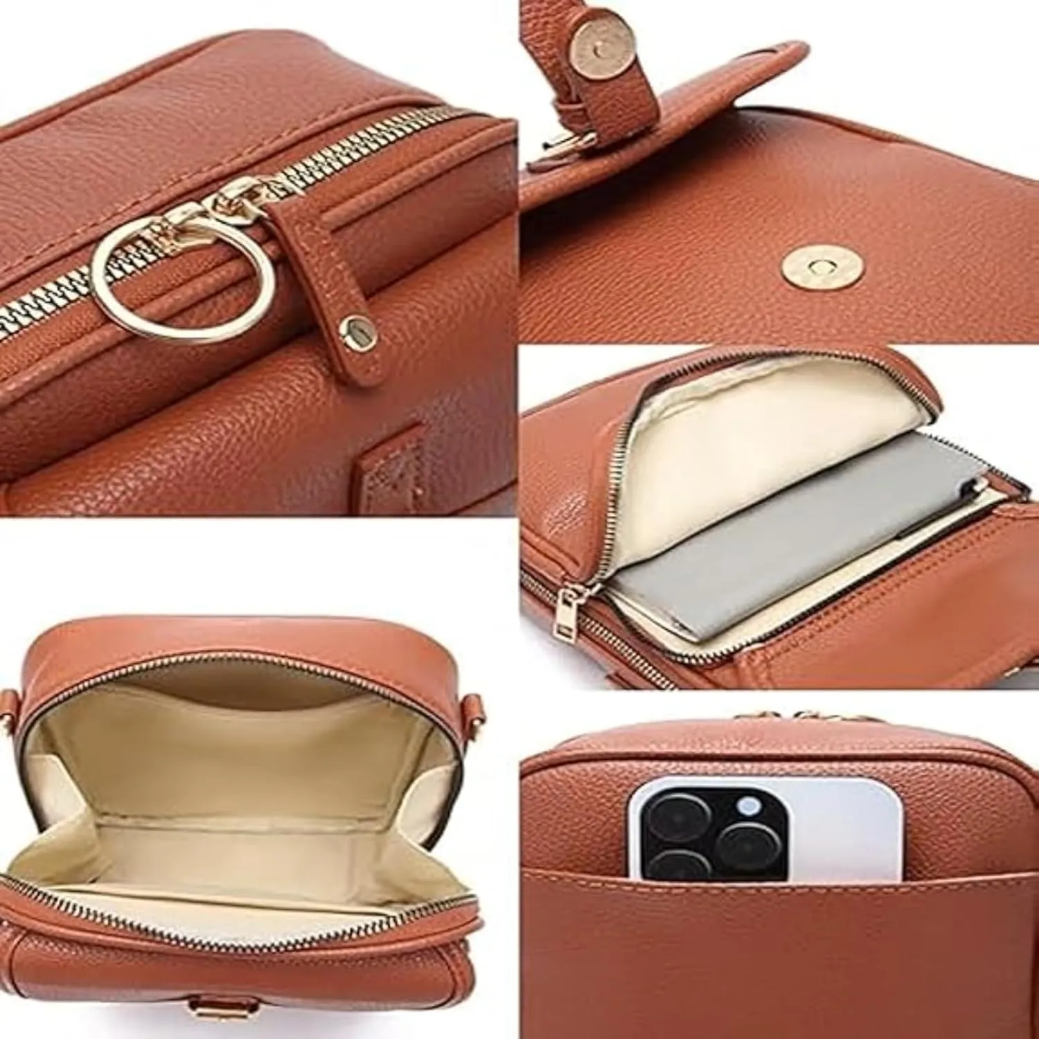 Collaboraten1 Crossbody Leather Bag, Collaboraten1 Urvashi Crossbody Anti Theft Bag, Tojoyride Leather Bags Womens
