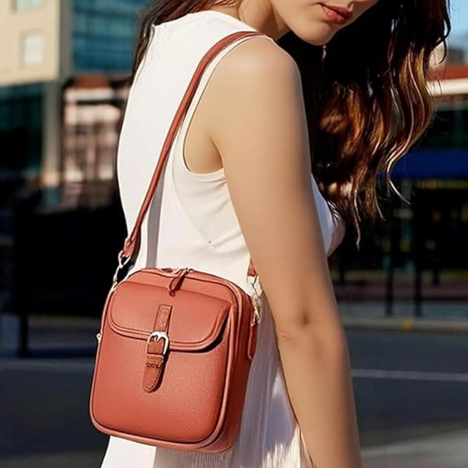 Collaboraten1 Crossbody Leather Bag, Collaboraten1 Urvashi Crossbody Anti Theft Bag, Tojoyride Leather Bags Womens