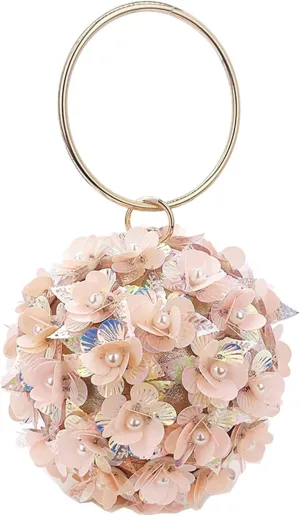 Colorful Rhinestone Flower Clutch Purse for Women Designer Evening Handbag Chain Strap Shoulder bag for Wedding Party