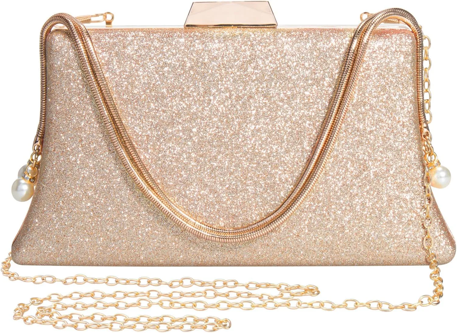 Comeon Evening Clutch Bag for Women Elegant Glitter Sequin Clutch Purses Bling Wedding Handbag Party Cocktail Formal Purse