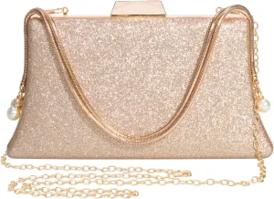 Comeon Evening Clutch Bag for Women Elegant Glitter Sequin Clutch Purses Bling Wedding Handbag Party Cocktail Formal Purse