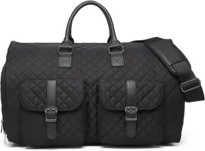 Convertible Garment Travel Bag,Overnight Bag Women Duffle Bag with Shoe Pouch 2 in 1 Hanging Cloting Suit Luggage