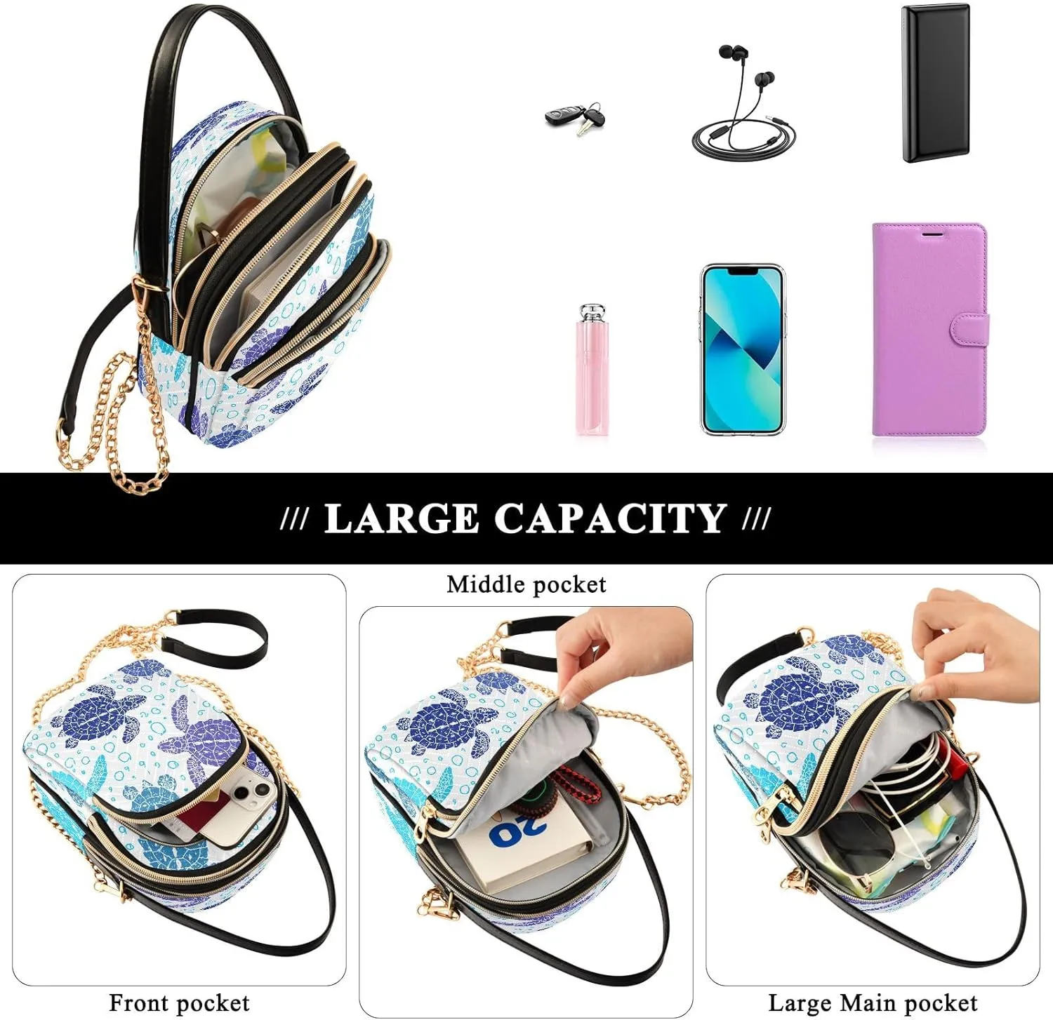 Crossbody Bags Crossbody Purse Chest Bag Indian Cute Owl for Women Trendy