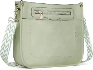 Crossbody Bags for Women 7-Pockets Purses for Women Vegan Leather Hobo Bag Shoulder Bag Handbags with Ajustable Strap