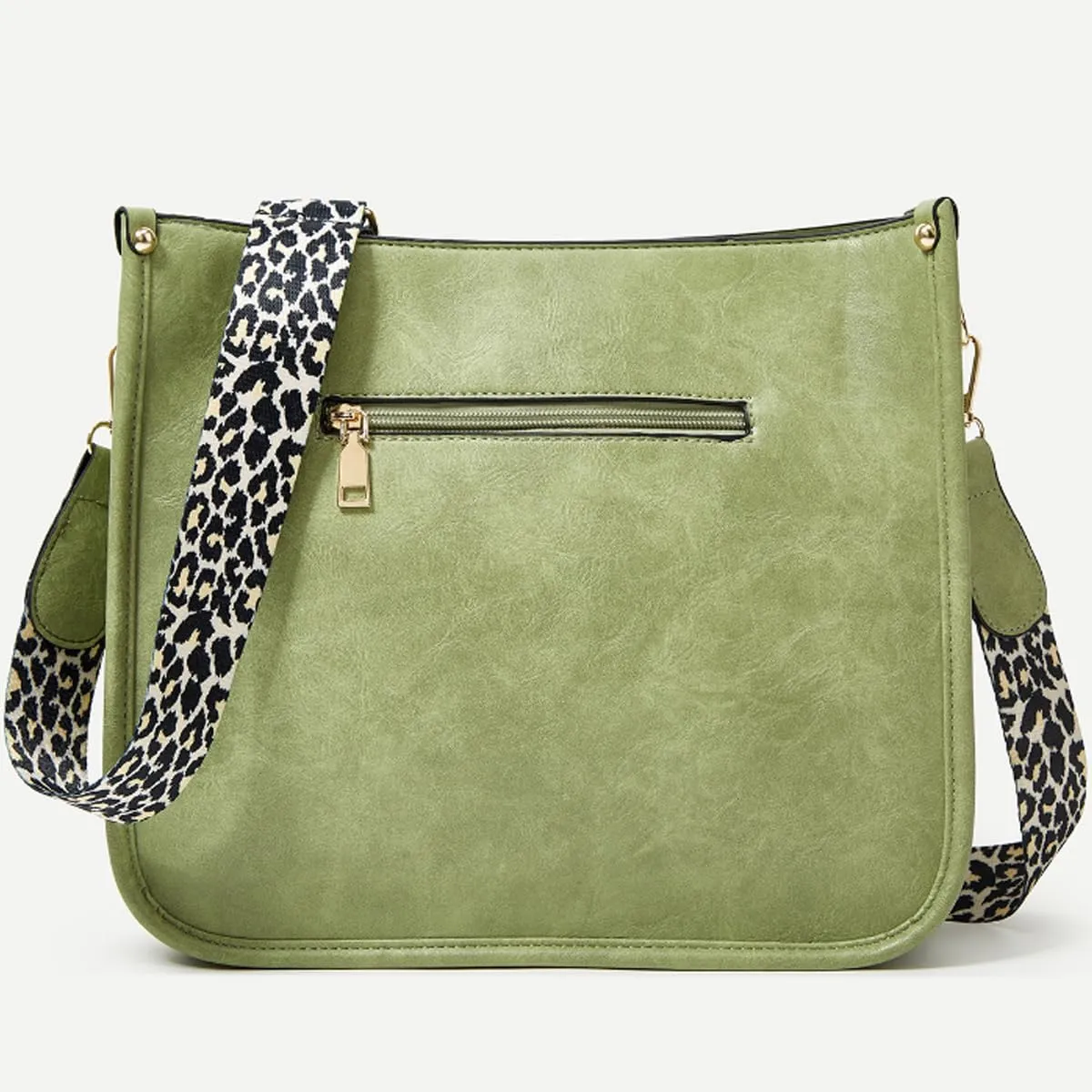 Crossbody Bags for Women Designer Leather Hobo Handbags With 2 Adjustable Leopard Guitar Strap Shoulder Bucket Bags
