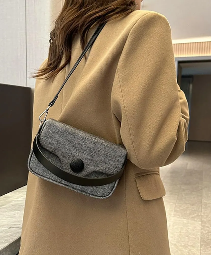 Crossbody Tote Bag for Women Cute Small Canvas Shoulder Bag Trendy Y2k Hobo Handbag Purse