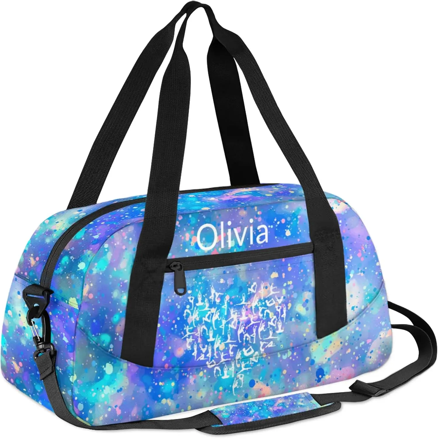 Custom Gymnastics Duffel Bag Personalized Name Dance Ballet Bags Waterproof Customized