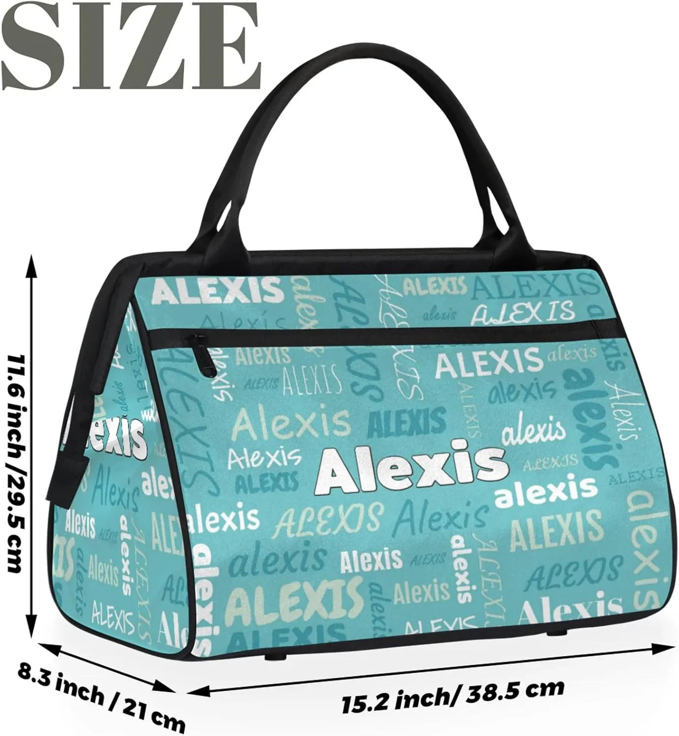 Custom Gymnastics Duffel Bag Personalized Name Dance Ballet Bags Waterproof