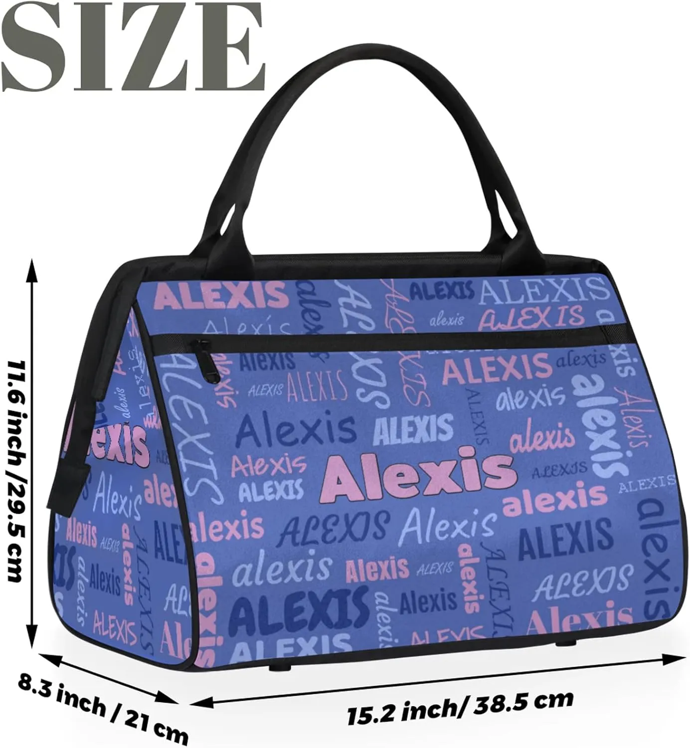 Custom Gymnastics Duffel Bag Personalized Name Dance Ballet Bags Waterproof
