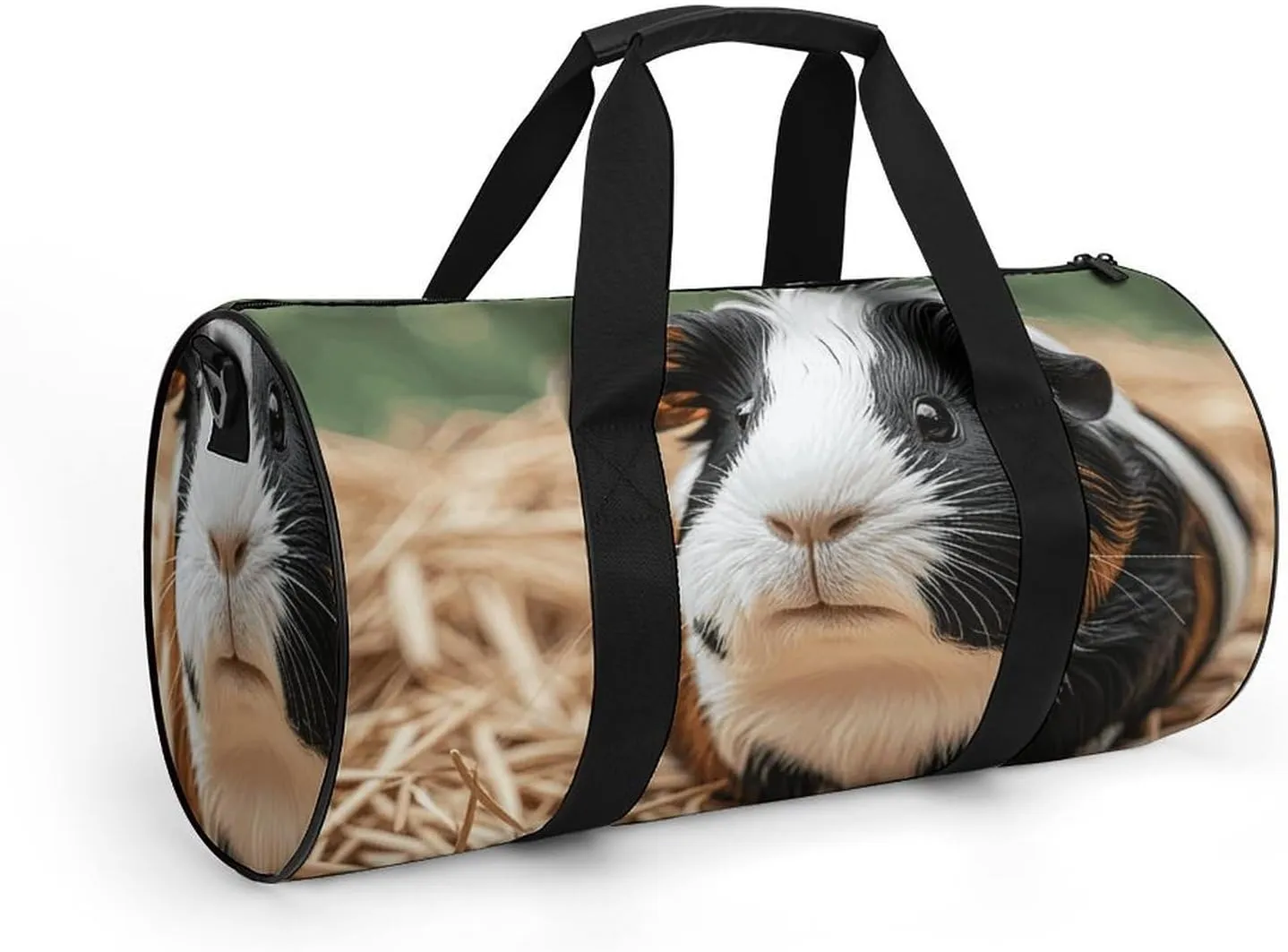 Cute Guinea Pigs Gym Bag Small Travel Duffle Bag with Compartment Carry On Weekender Bag for Women Men