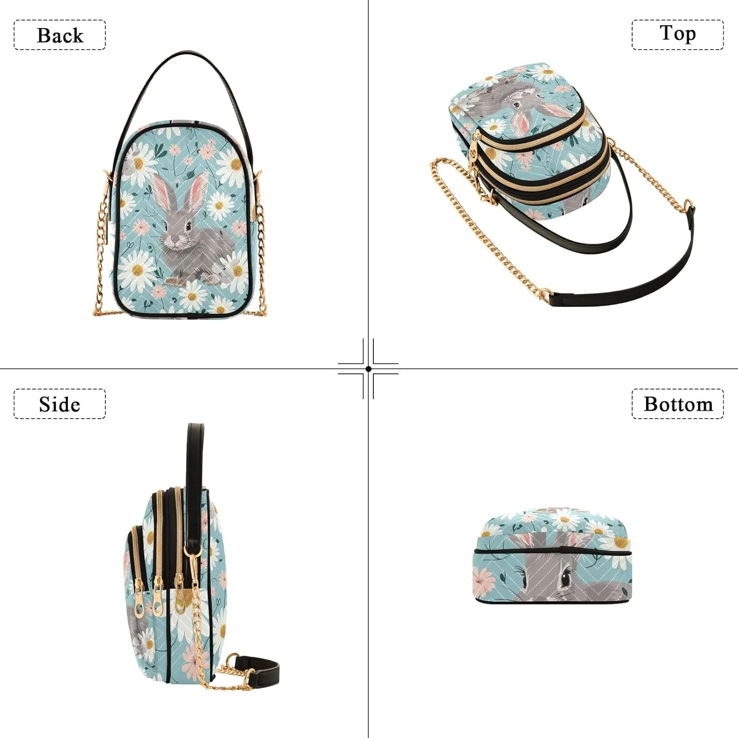 Cute Women's Crossbody Handbags Purse with Chain