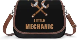 Daddy's Little Mechanic Crossbody Purses for Women PU Leather Shoulder Bag Handbag Clucth