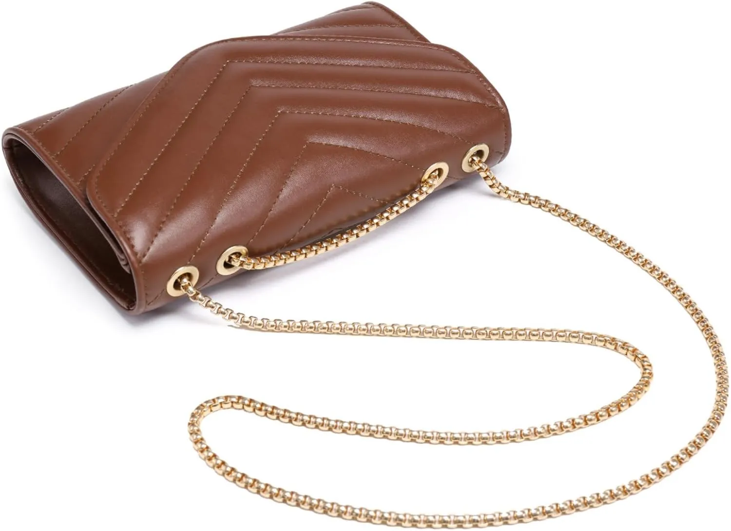 Dasein Women Small Quilted Crossbody Bags Stylish Designer Evening Bag Clutch Purses and Handbags with Chain Shoulder Strap