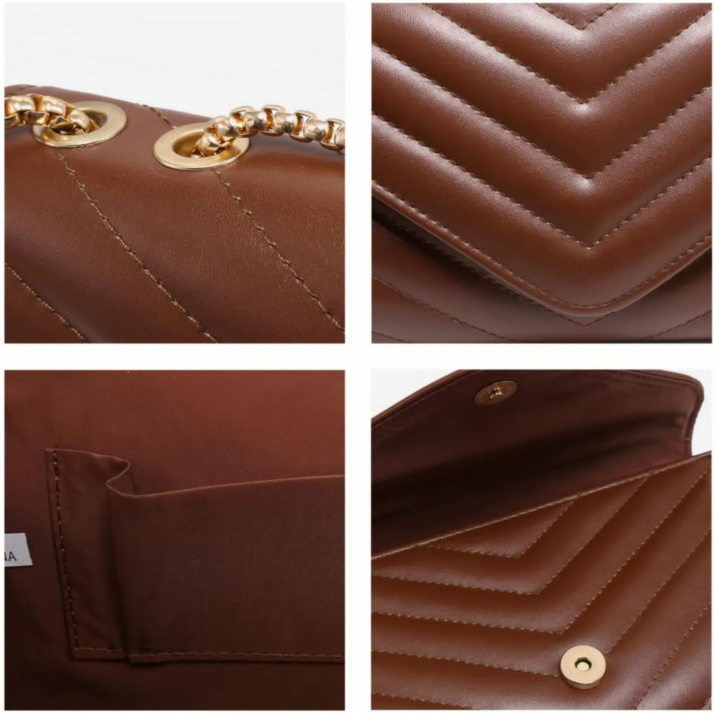Dasein Women Small Quilted Crossbody Bags Stylish Designer Evening Bag Clutch Purses and Handbags with Chain Shoulder Strap