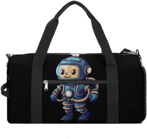 Deep Sea Diver Sports Gym Bag Lightweight Travel Duffel Bag Workout Bags Casual Weekender Bag for Men Women