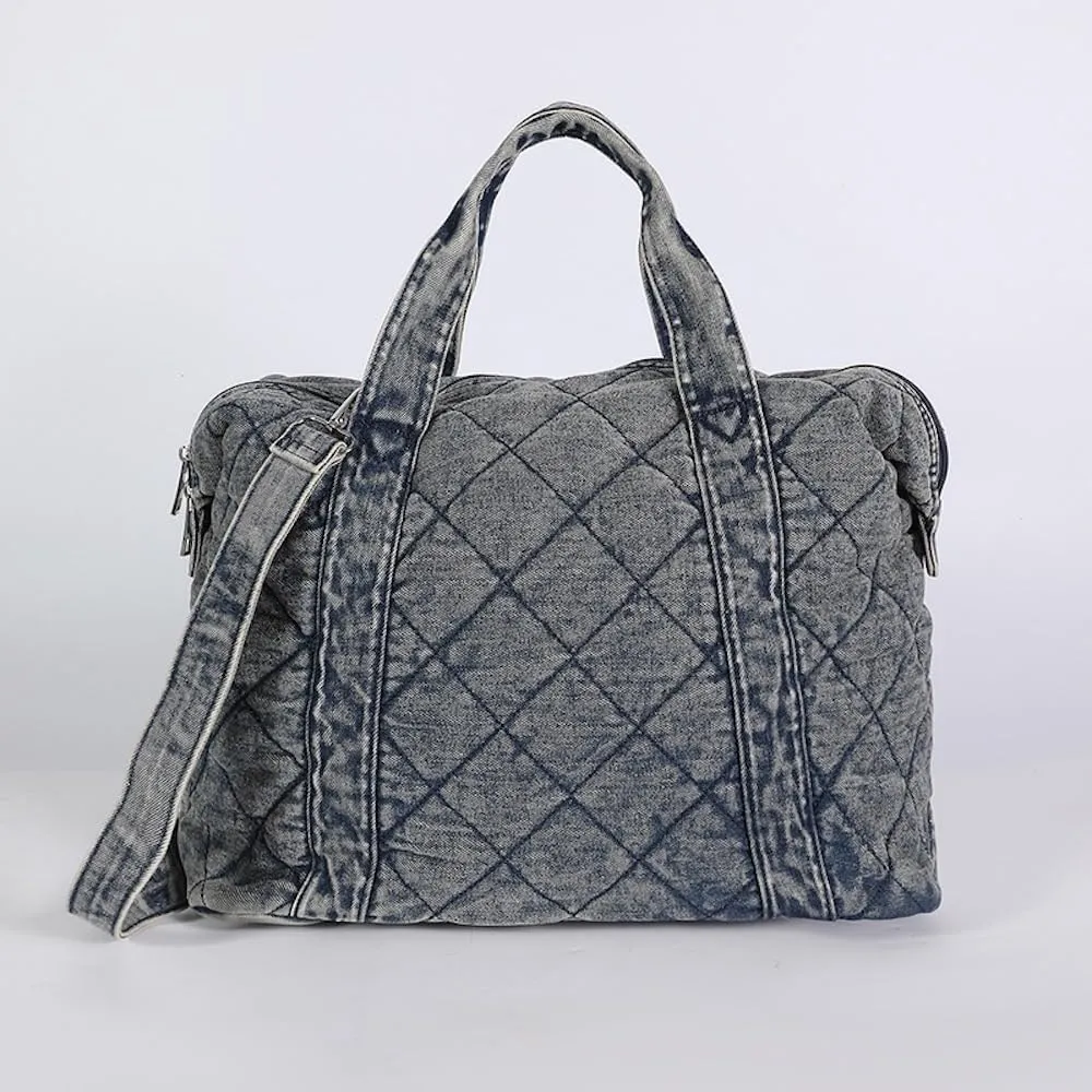Denim Bags for Women Jeans Bag Denim Tote Bag Preppy Vintage Handbag Crossbody Shoulder Bag