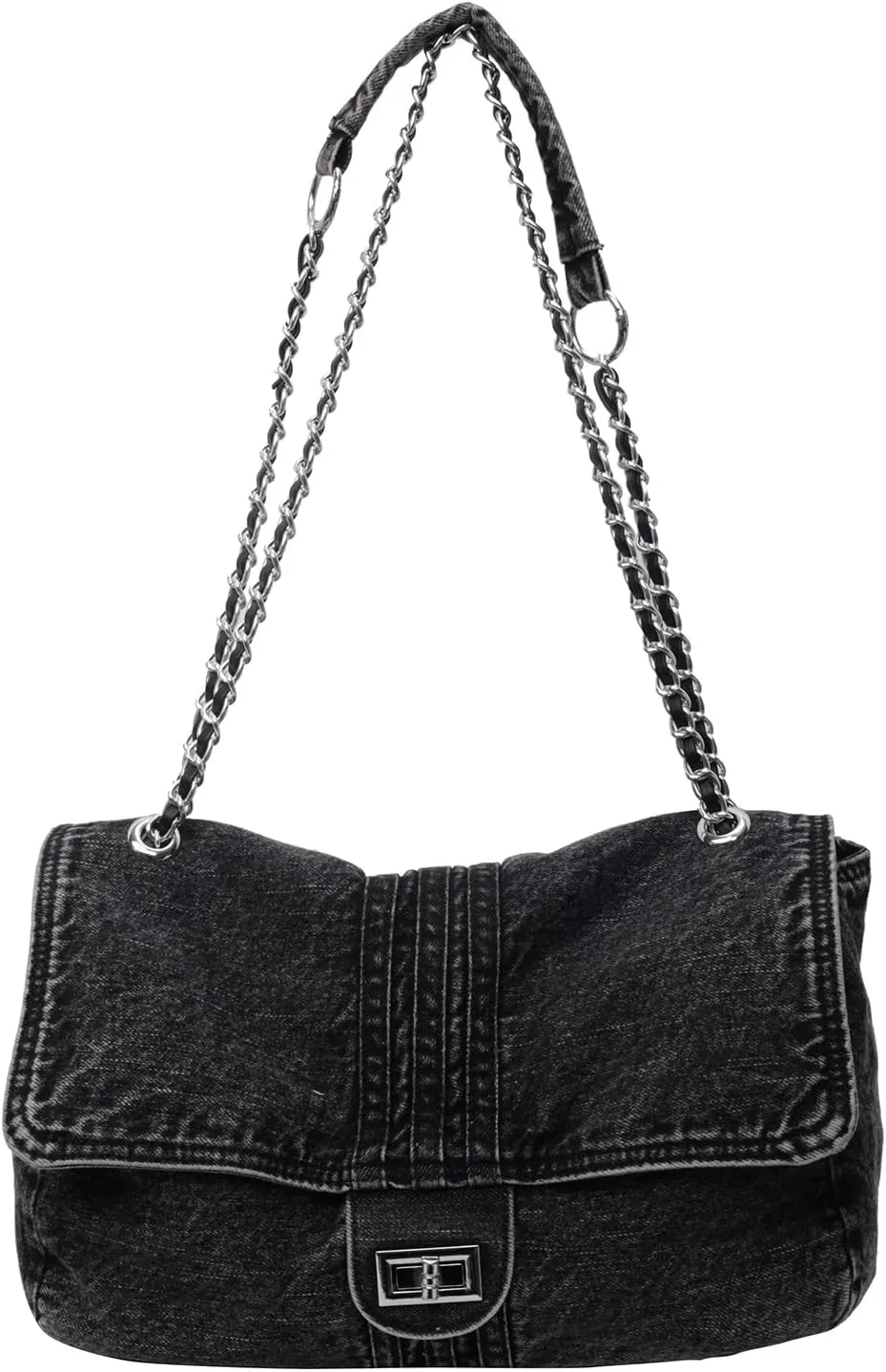 Denim Crossbody Bag Jean Purses for Women Denim Handbags Clutch Purse Shoulder Bags